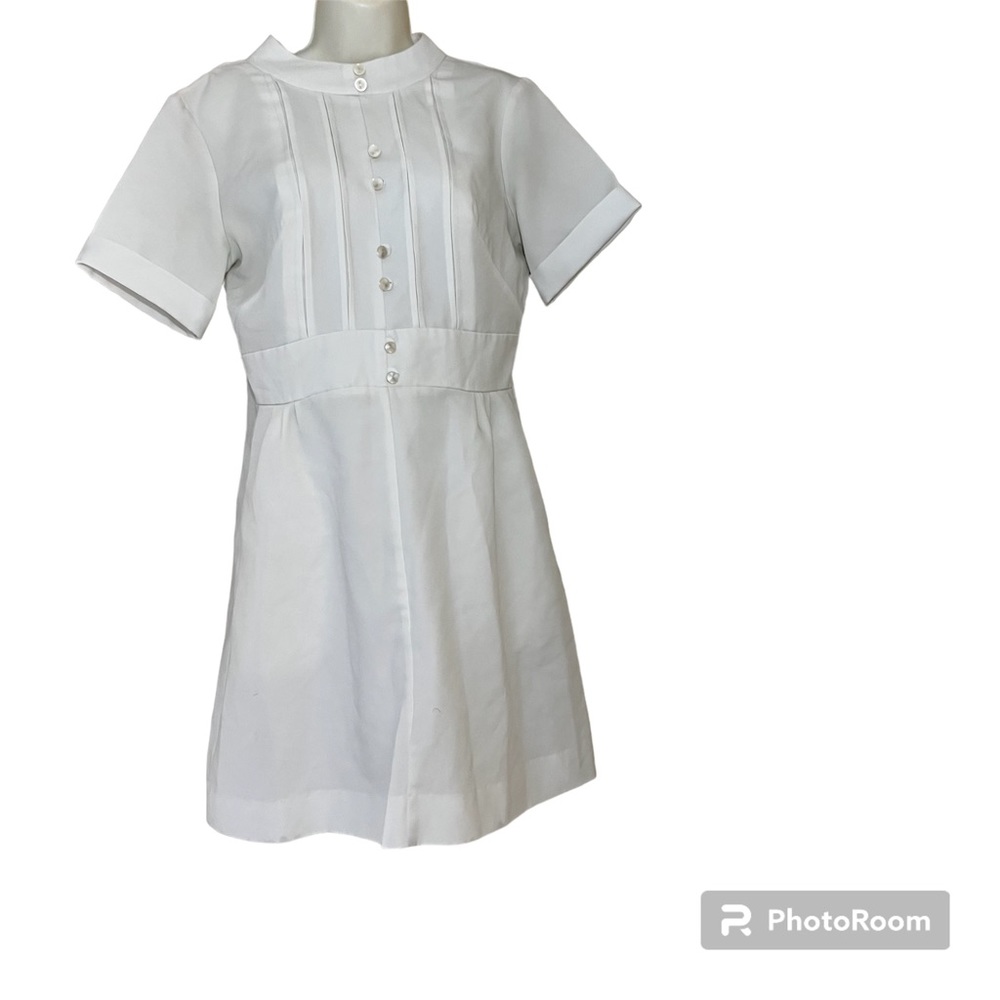 Vintage White Swan Uniforms Dress Gem
